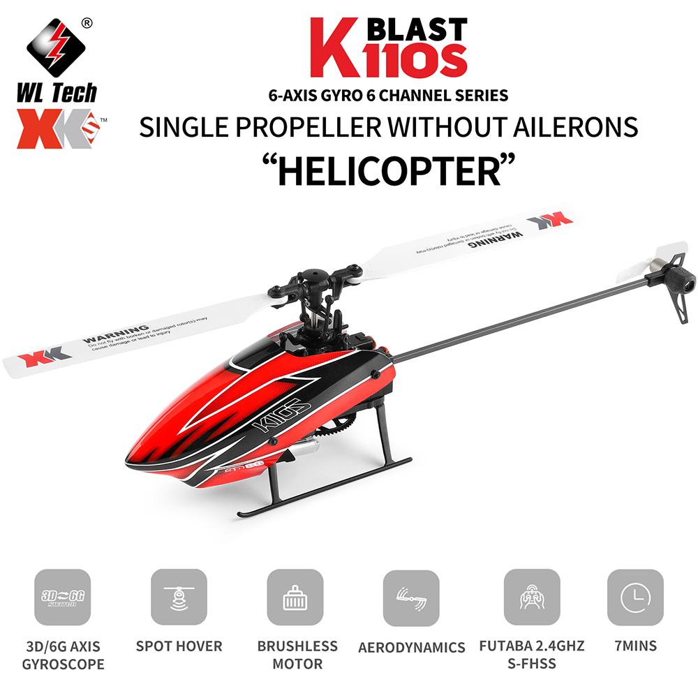 Wltoys XK K110S 6CH 3D 6G Syst - Rc Helicopter Gyro 评论和价格