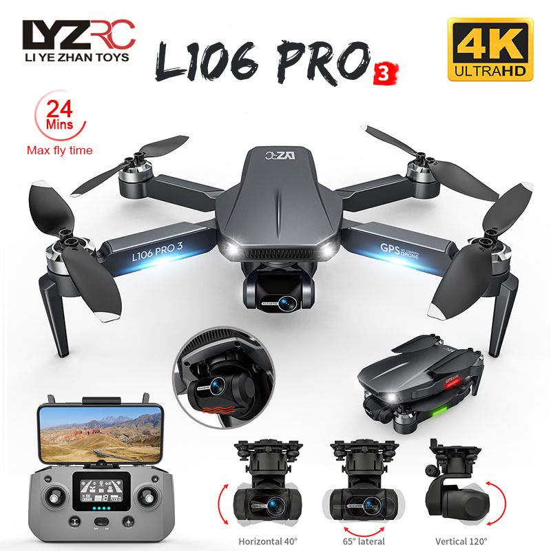L106 Pro 3 Drone 5G WIFI FPV F - Rc Helicopter Charger 评论和价格