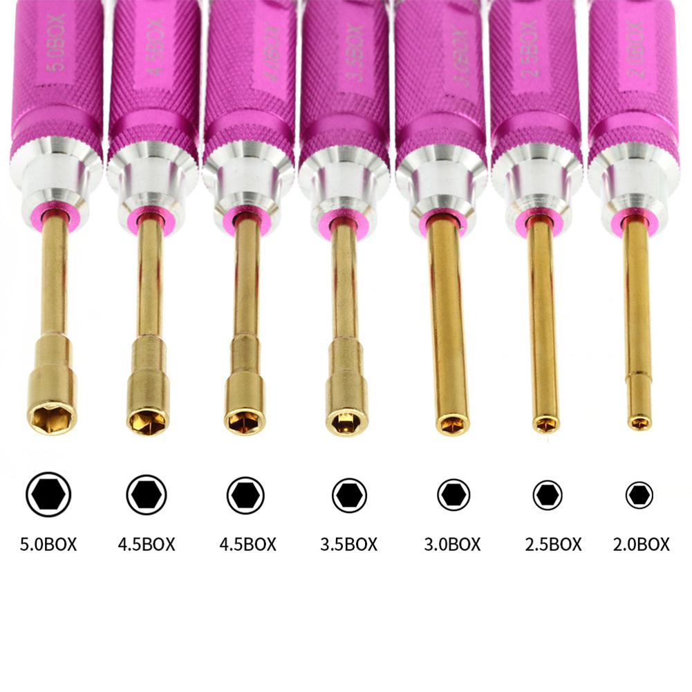7 Piece 2-5MM Hexagonal Screwd - Rc Helicopter Tool Kit 评论和价格